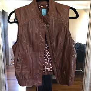 CO OP leather vest